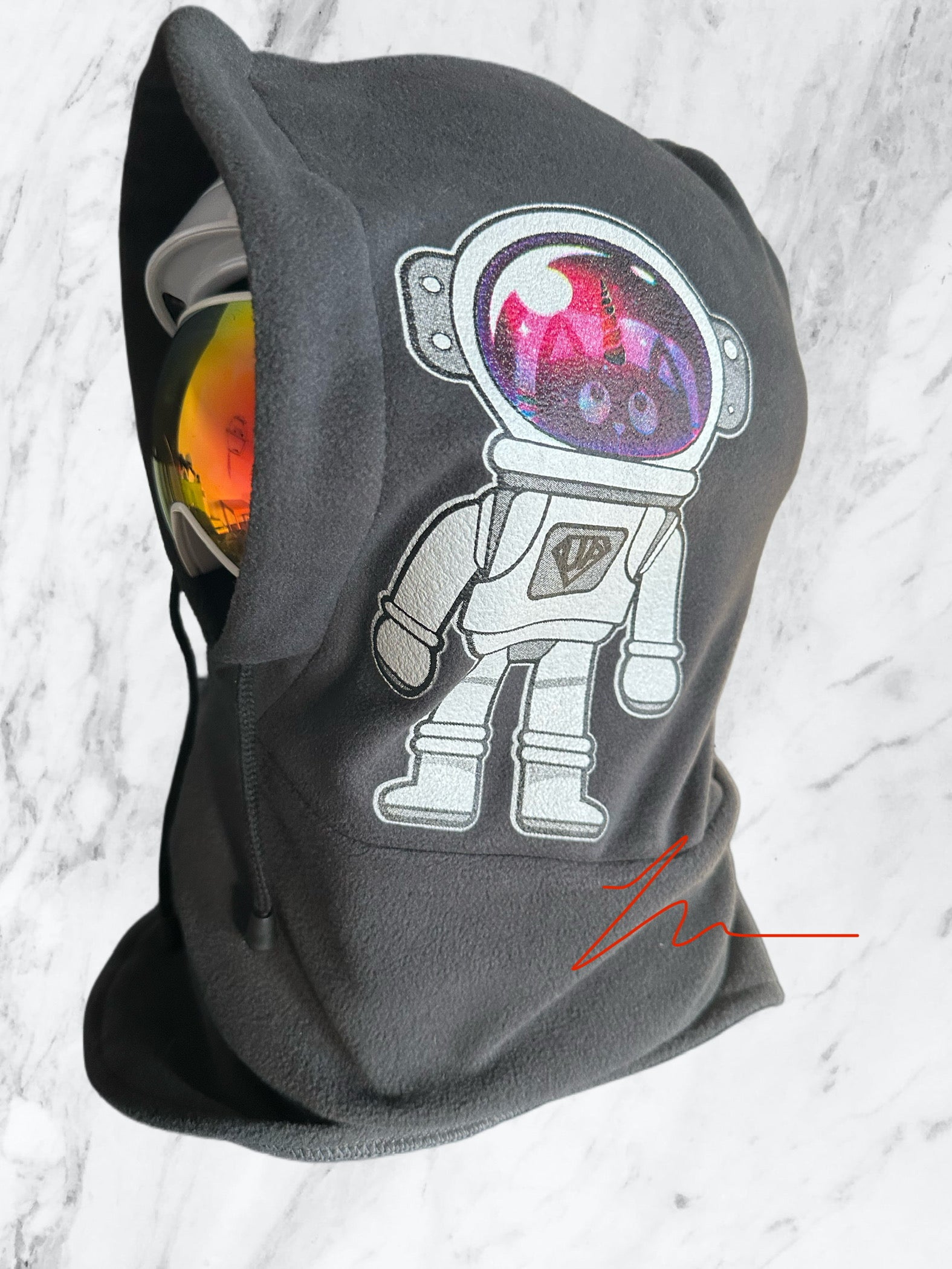 マイファス FES hooded towel 2024 New 2024 Fuzzy Spacekitty Helmet Covers by Dyer. #WILDHOOD
