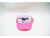 White and Pink trucker hat with a Jurassicorn design on the front. Mesh backing with snapback for size adjustment