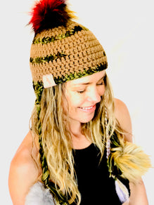Hand-made Pom-pom Hat F– UP